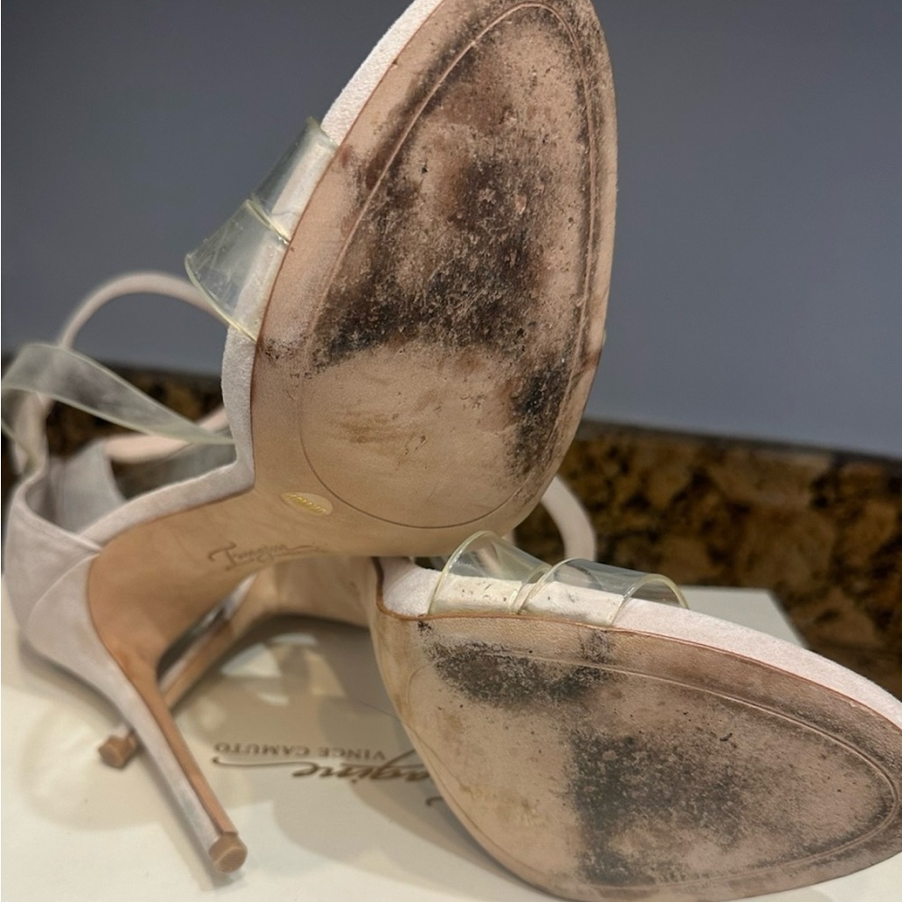 Vince Camuto  Imagine IM-Devine4 Clear /Suede Size 10 - Picture 8 of 10